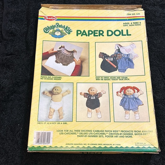 Cabbage Patch Kids Paper Doll set vintage - Picture 5 of 7